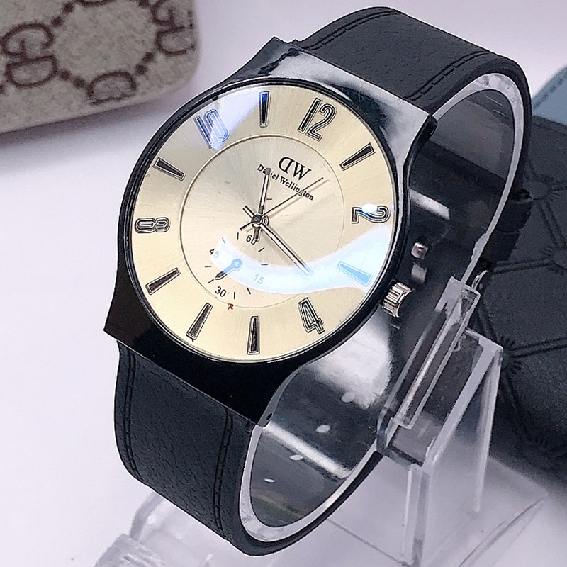 JAM TANGAN GENEVA FASHION WANITA LEATHER QUARTZ MODEL TALI RUBBER JAM TANGAN PRIA M11