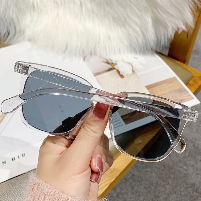 Kacamata Hitam Pelindung UV400 Gaya Korea Untuk Pria Dan Wanita