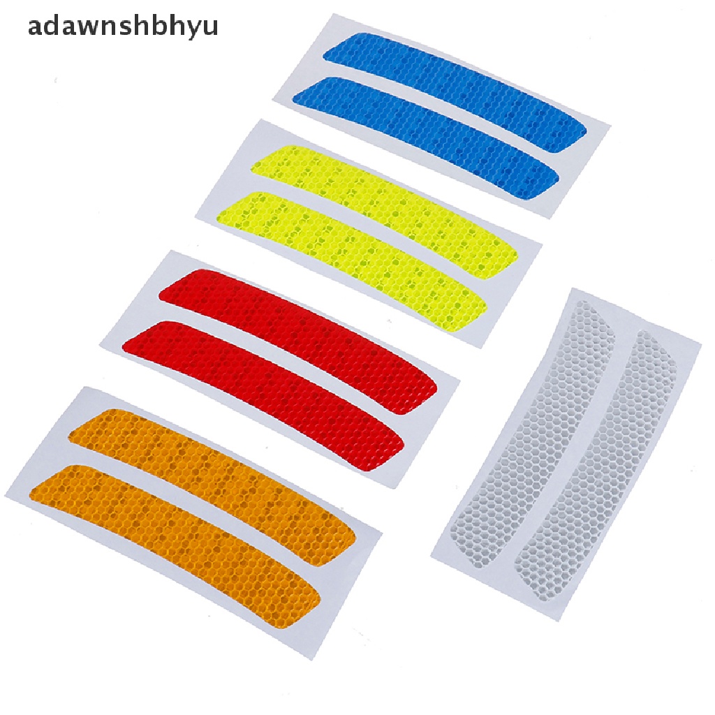 Adawnshbhyu 2Pcs Stiker Stiker strip Peringatan Reflektif bumper Mobil