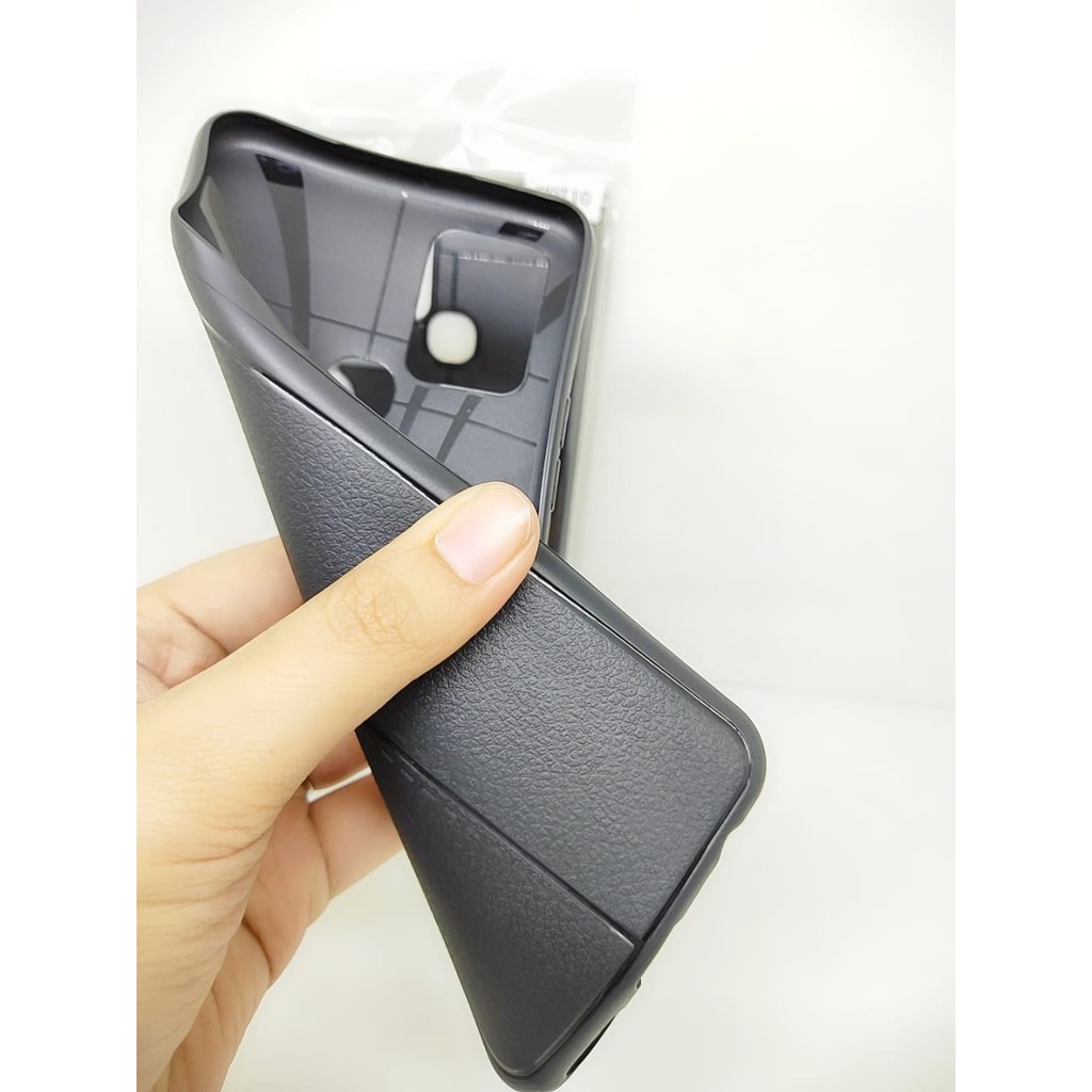 AutoFokusInfinix Hot 12/Hot 12i/Hot 12 Play/Hot 10 Leather Soft Case AUTOFOCUS Motif Kulit Jeruk