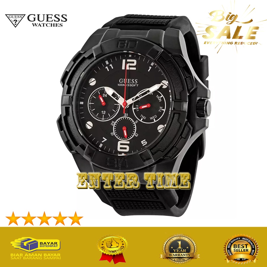 MEGA SALE  JAM TANGAN PRIA KEREN MERK GUESS W1254G2 JAM TANGAN KASUAL PRIA TERBARU GARANSI 1 TAHUN