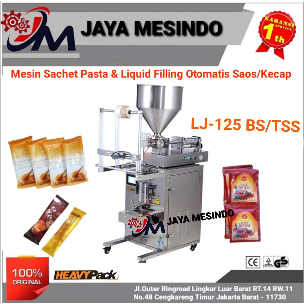 Jual Mesin Sachet Packing Pasta/Liquid Filling LJ-125 Heavypack ...