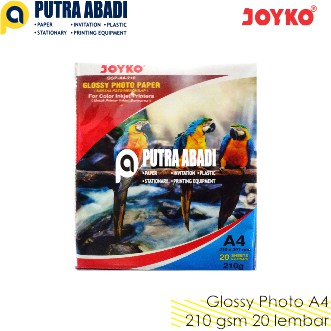 

Glossy Photo Paper Joyko A4 210gsm 20 Lembar