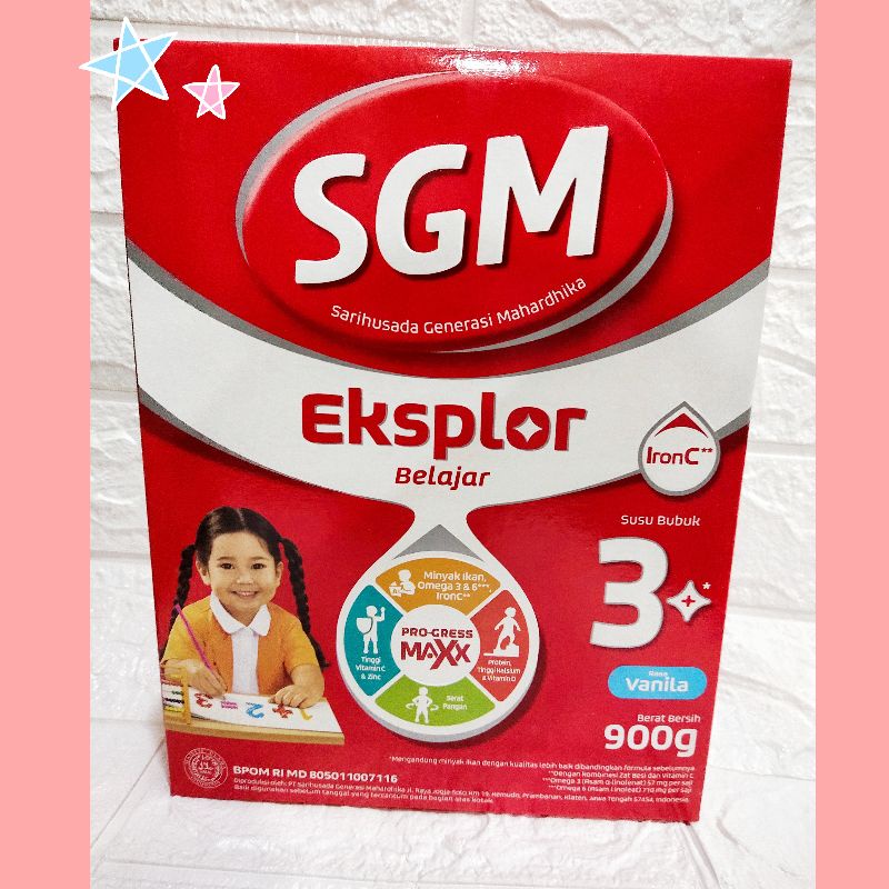 SGM Eksplor 3 Plus Rasa Vanila 900 gram