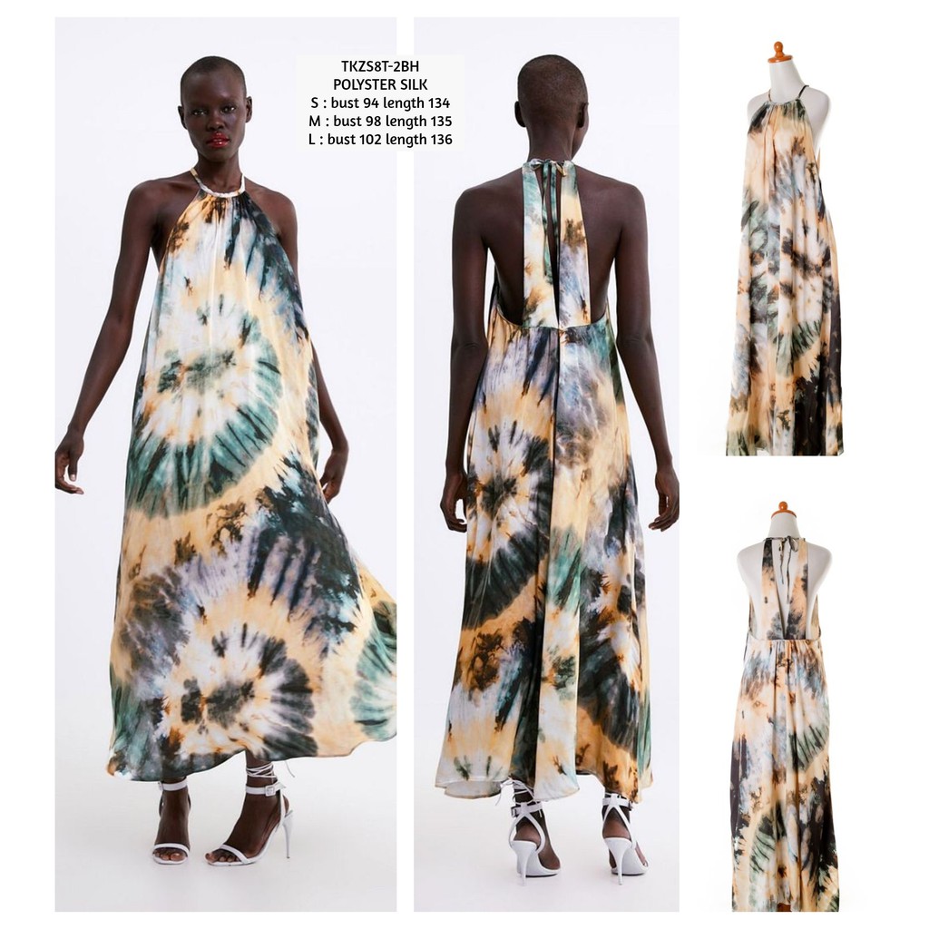 TKZS8T long dress panjang dress pantai dress backless dress sexy dress punggung terbuka dress elegan