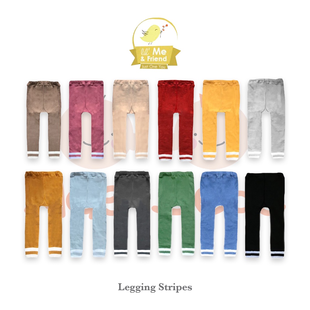 Royale Bebe Lil me Legging Stripes Buka Kaki Legging Bayi