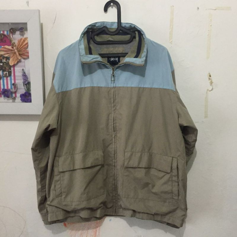 stussy work jacket 2 tone