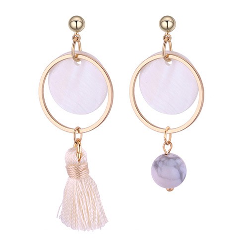 LRC Anting Tusuk Fashion Tassel Decorated Y5944X