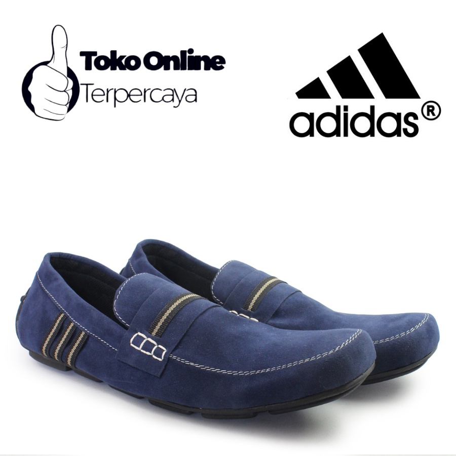 BIG SALE Sepatu Selop Pria Adidas Uno Moccasin Slip on Kasual Trendy Santai Pesta