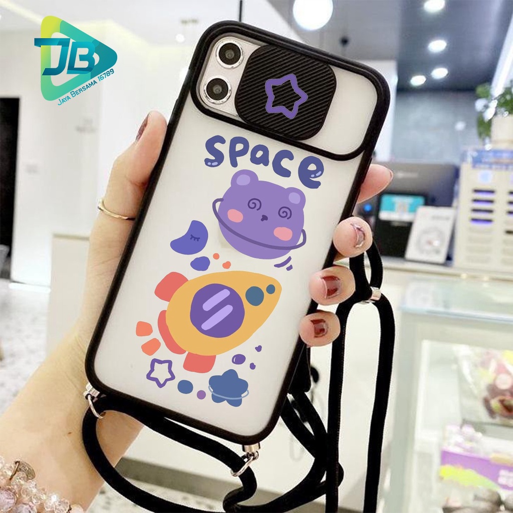 SOFTCASE SLINGCASE SLIDE PELINDUNG KAMERA SPACE SAMSUNG OPPO VIVO REALME IPHONE XIAOMI ALL TYPE JB5144