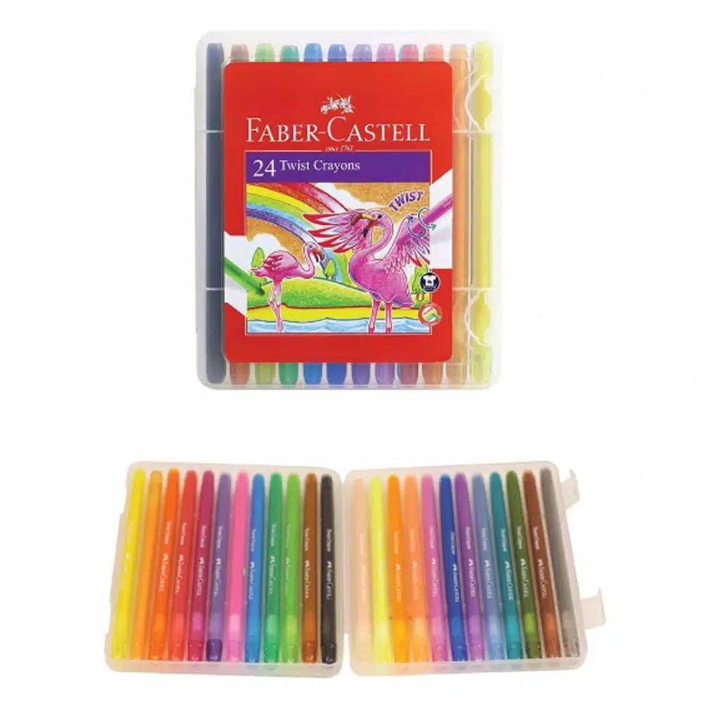 

Twist Crayon 24 Warna / Crayon Putar 24 Warna Faber Castell (KODE 008)