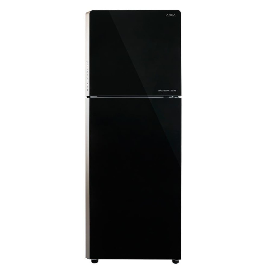 KULKAS AQUA JAPAN AQR-355IG (BK) LEMARI ES 2 PINTU AQR 355 IG INVERTER NEW 260 LITER HITAM GARANSI R