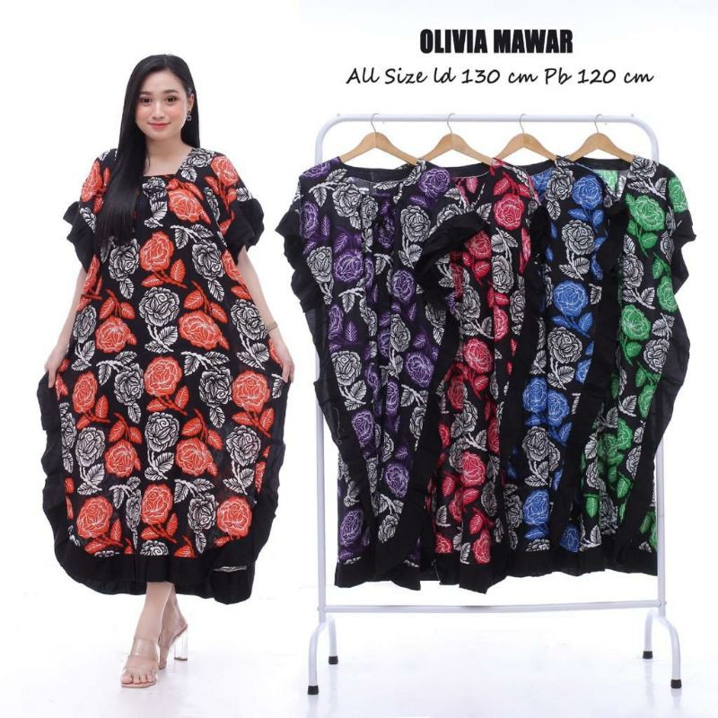 Daster Lowo Rempel Mawar / Griya Batik Senja / daster murah / dress panjang / baju murah