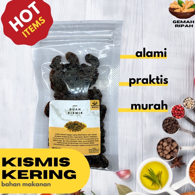 

Kismis Hitam Black Raisin 1 Kg Natural Super Food