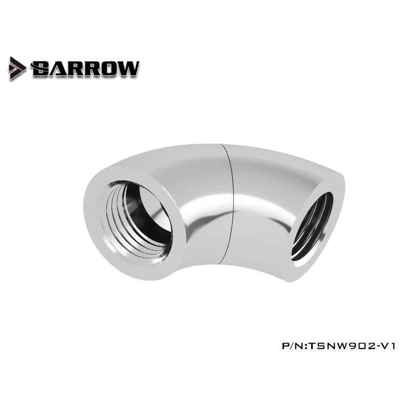 BARROW TSNW902-V1 90 Snake Rotary Adapter M-M Silver