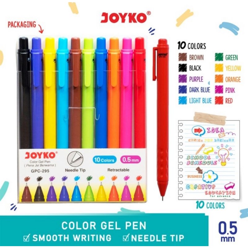 

Joyko Pulpen Gel GPC-295 - Pulpen Gel Warna