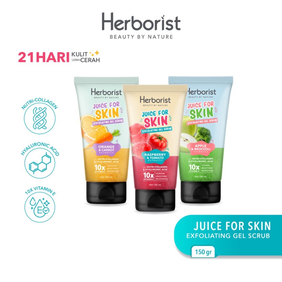 ★ BB ★Herborist Juice For Skin Exfoliating Gel Scrub - 150gr