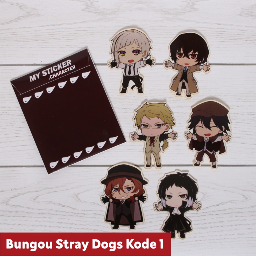 Koleksi Stiker Anime terlengkap - Sticker Bungou STray Dogs Kode 1