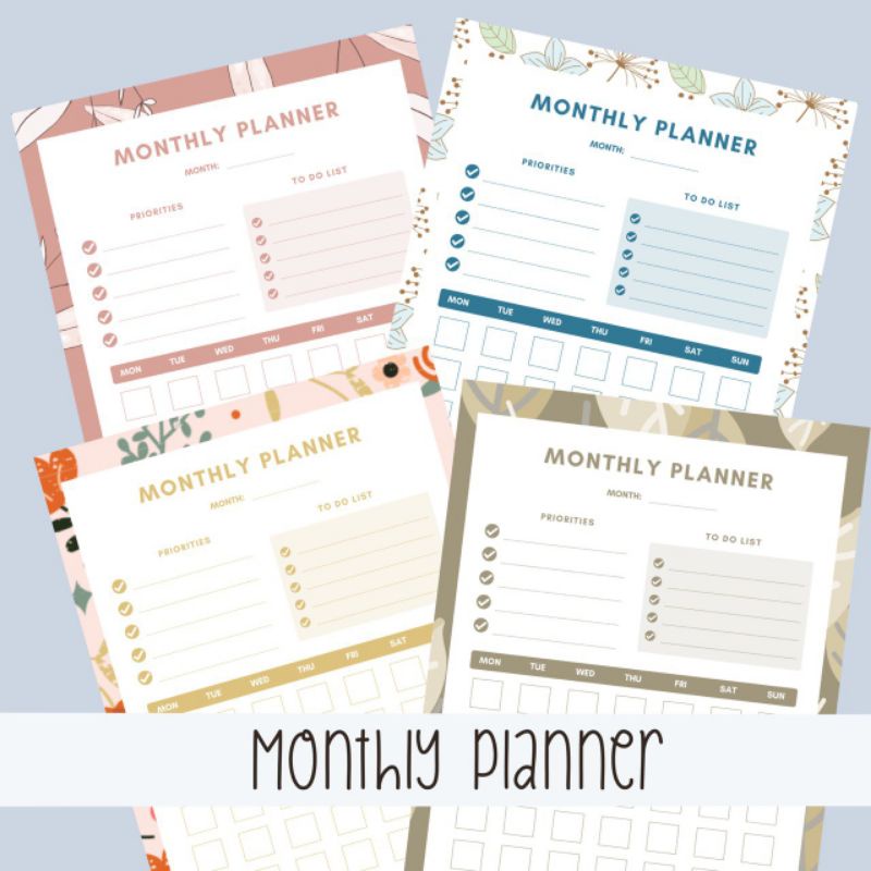 

Monthly Planner | Planner murah
