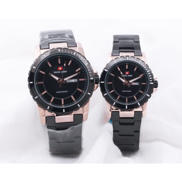 JAM TANGAN COUPLE SWlSS ARMY RANTAI
