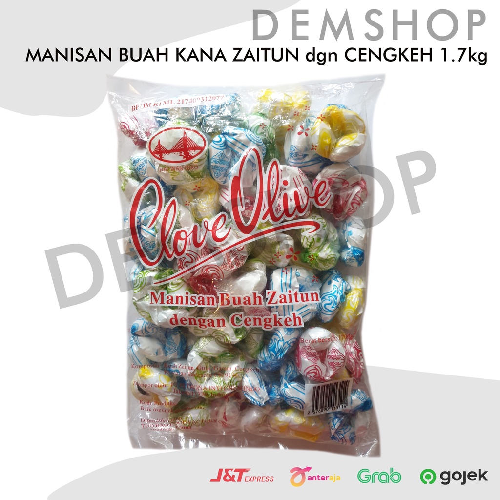 MANISAN BUAH KANA ZAITUN DENGAN CENGKEH/MANISAN KANA IMLEK 1.7KG