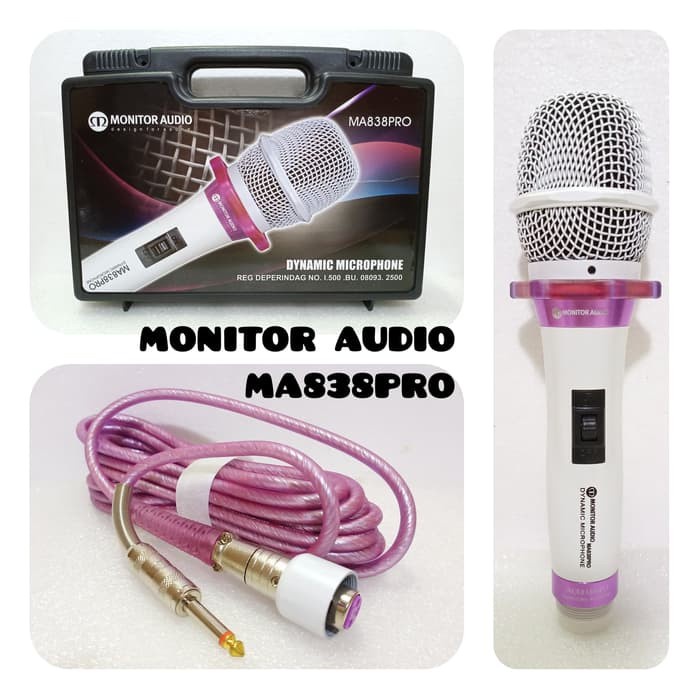 Mic Kabel Handle Monitor Audio Ma838pro Dynamic Microphone