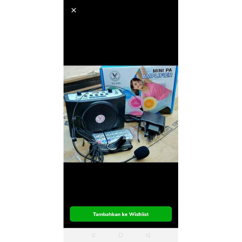 SPEAKER PORTABLE VPK KU 898 SPEAKER BLUTOOTH PINGGANG