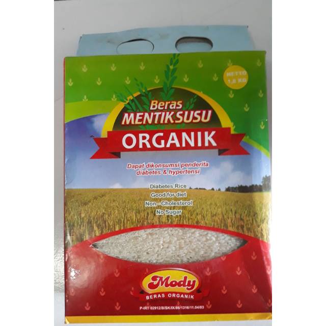 

Beras organik mody mentik susu 1,8 kg