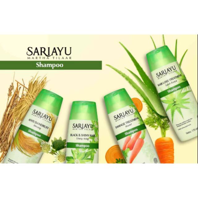 SARIAYU SHAMPO ALAMI MERANG / URANG ARING / WORTEL / LIDAH BUAYA