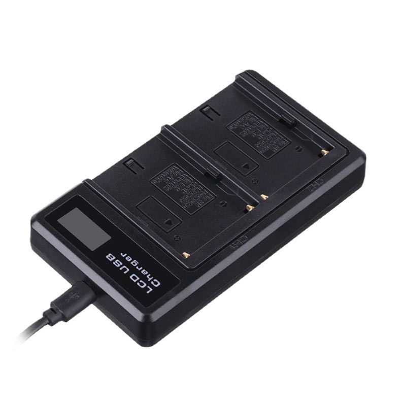 Charger Baterai Kamera 2 Slot for Nikon Z50 EN-EL25 - Black