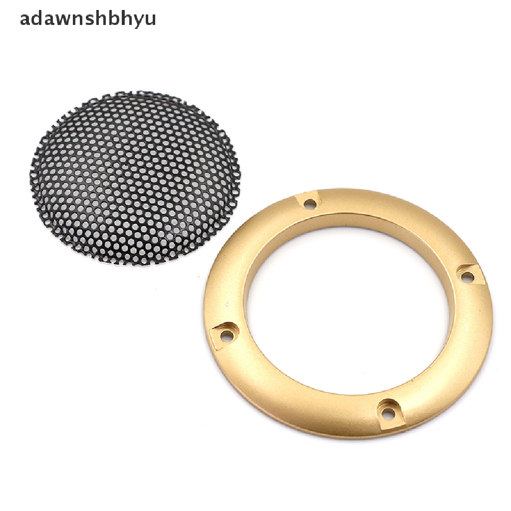 Adawnshbhyu 2pcs 2inci Penutup speaker Audio Lingkaran Hias metal mesh grille