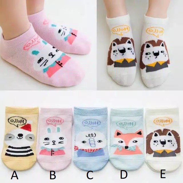 (Pimenova) kaos kaki anak motif animal , kaos kaki anak , kaos kaki bayi, kaos kaki korea lucu