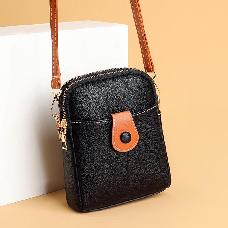 Tas Selempang Kulit Wanita Dompet Hp Cewek Mini Slingbag MK 2100