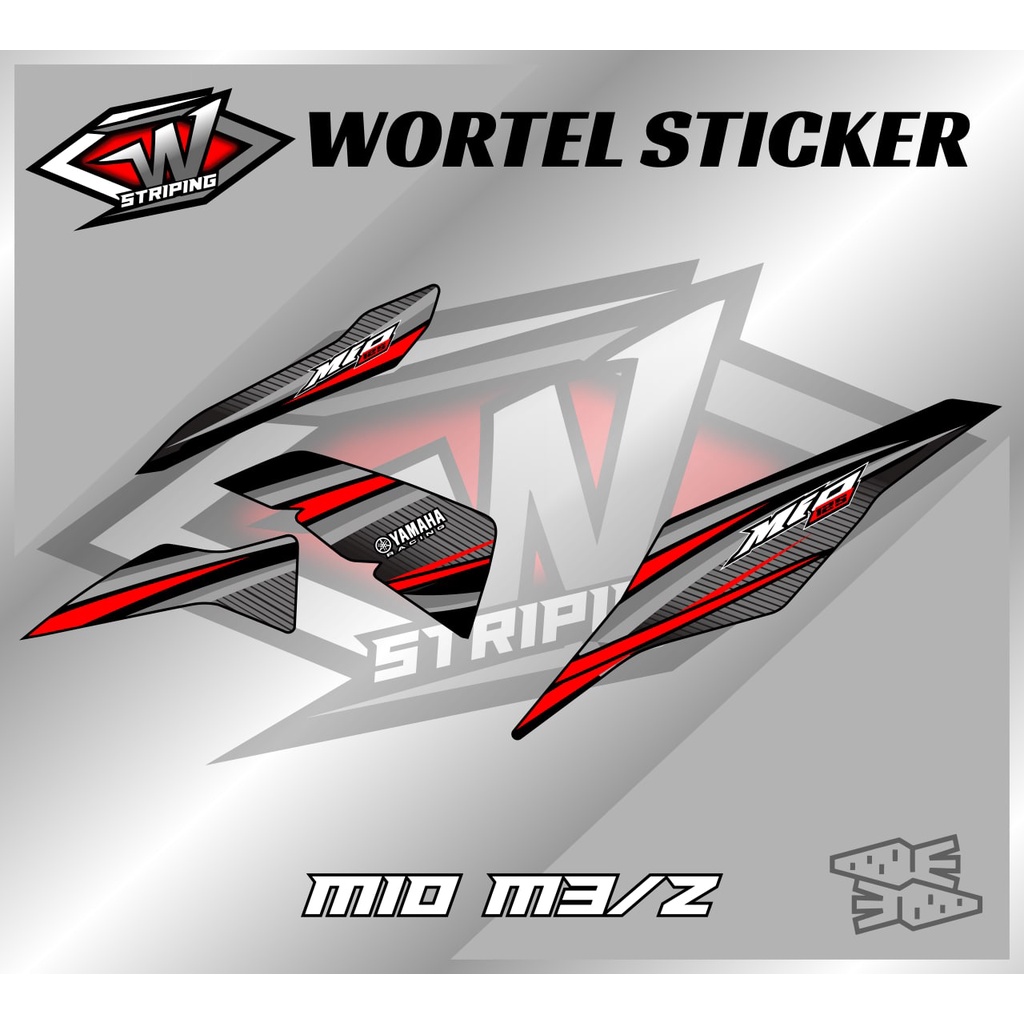 Striping Mio M3-Stiker Lis Decal Hologram Motor Mio M3/Mio Z Racing Simpel