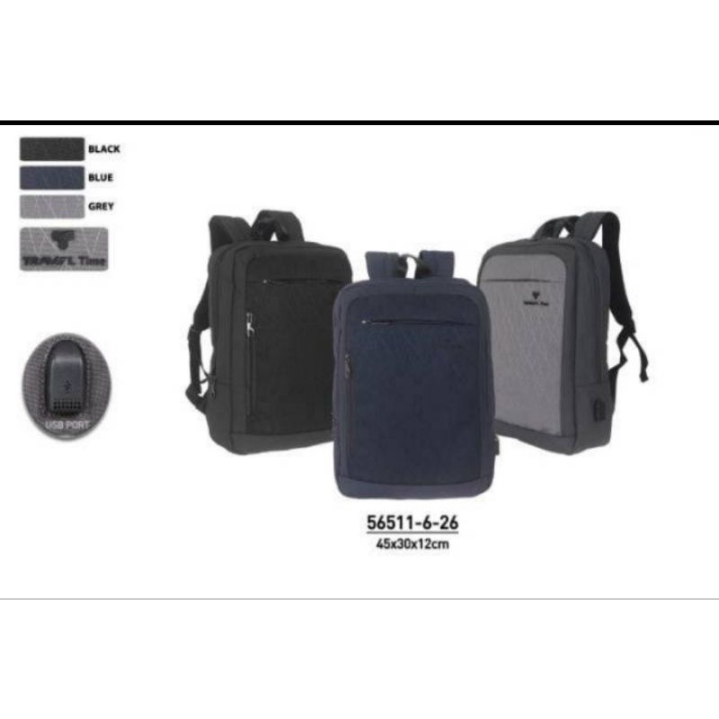 tas ransel sekolah travel time original