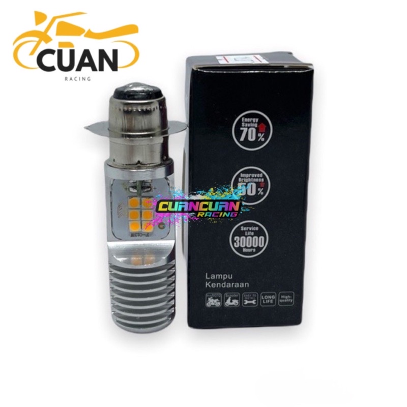 Lampu Utama LED Cree H6 2 Sisi Mata AC DC Universal Motor Bebek Dan Matic