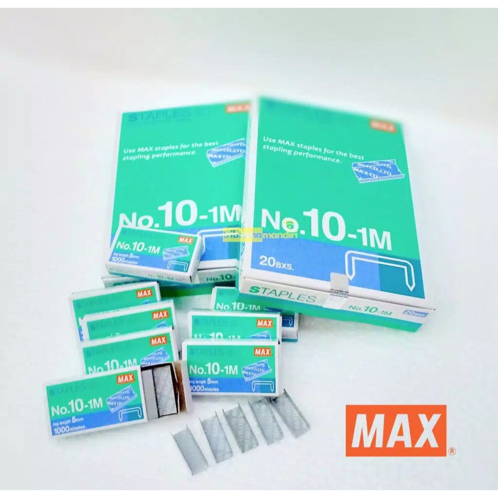 

Isi Staples-Stapler-Hekter Max HD10 No.10-1M (Kecil)