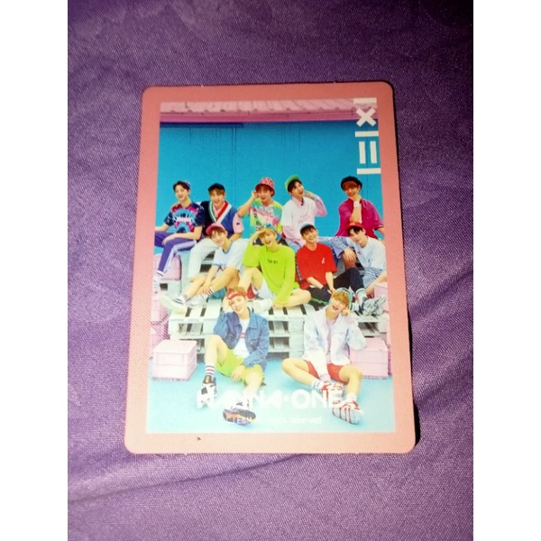 Official Photocard Wanna One Grup Album To Be One Kang Daniel Lee Daehwi Ong Seongwoo Kim Jaehwan Ji