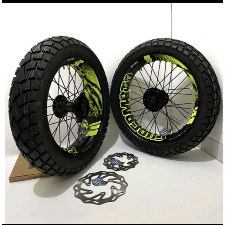 Jual Paket Velg Set Motif Supermoto Crf Klx Crf Wr D Tracker Crf L Sepaket Velg