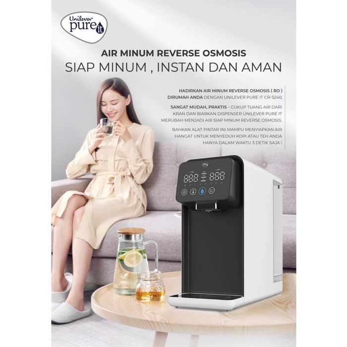 Unilever PURE IT Water Purifier Pemurni Air RO Countertop CR5240