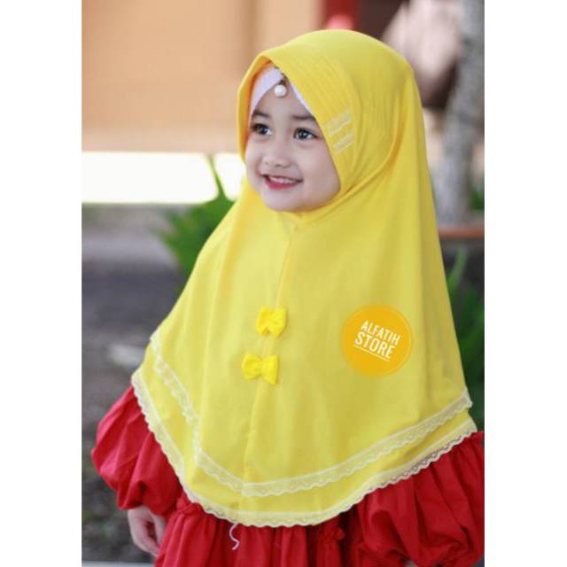 ALFATIH STORE / Jilbab Anak SD Auliya Renda Susun / Jilbab Anak Murah ianah