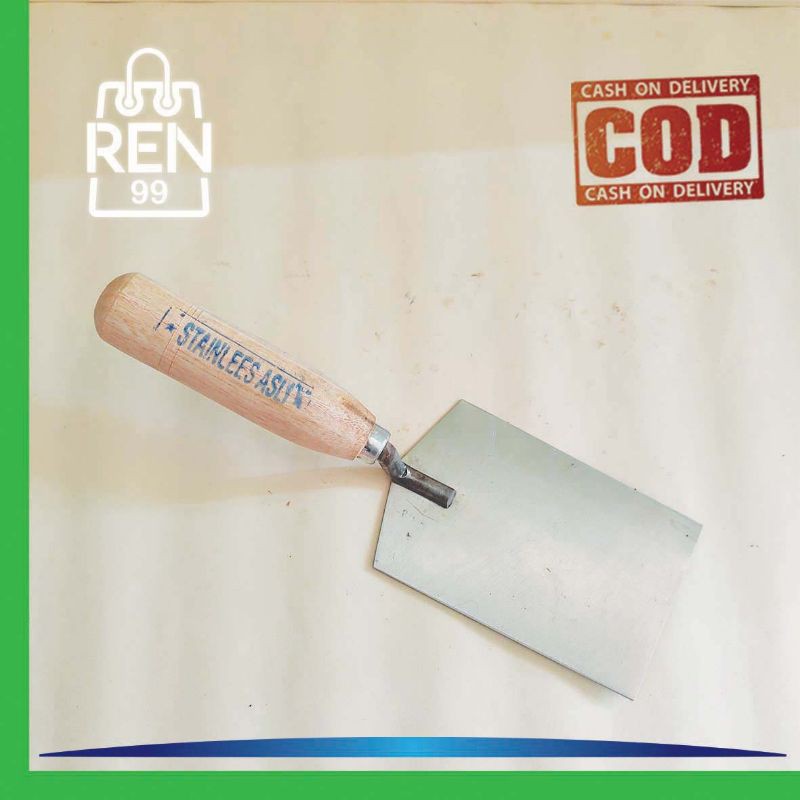 Sendok semen / Cetok semen / Cetok semen kotak / Cetok Stainless Steel asli