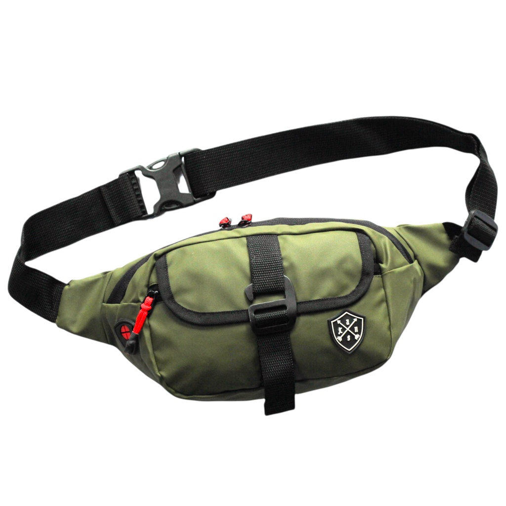 SPORT - Tas WaistBag Pria Terbaru / Tas Pinggang Pria / Tas Lan Seaon Original / Tas Selempang Pria / Tas Fashion Pria / Tas Pria / Tas Import / Bisa COD Bayar Ditempat