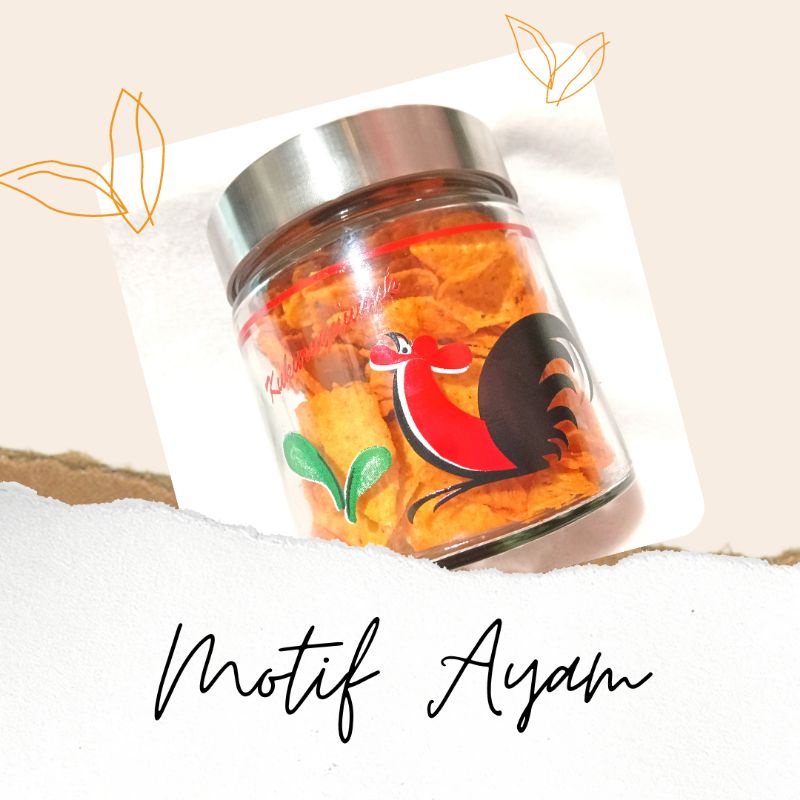 

Hampers Snack in jar motif ayam