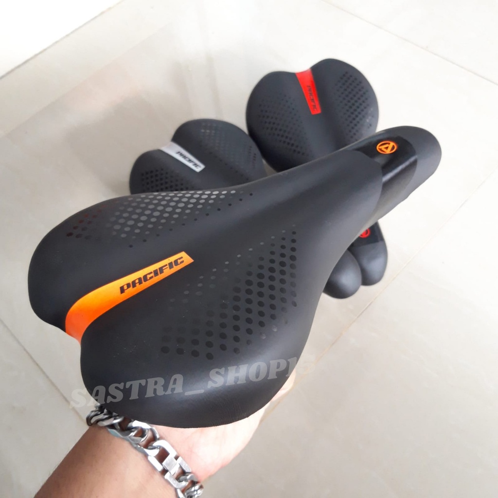 Jok Sadel Saddle Sepeda Pacific Gunung Mtb Fixie Empuk Busa Tebal Murah