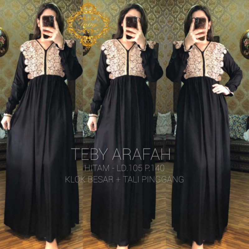 Daster Arab TEBY ARAFAH Long Dress Rayon Gamis Rayon