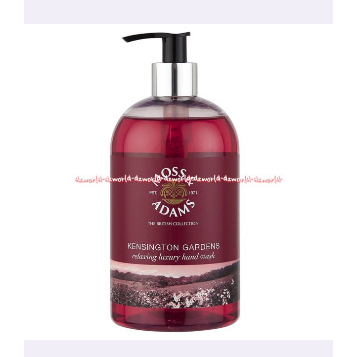 Moss &amp; Adams Kensington 500ml Gardens Relaxing Luxury Hand Wash 500ml Sabun Cuci Tangan Cair Moss Adams Kengsington Handwash