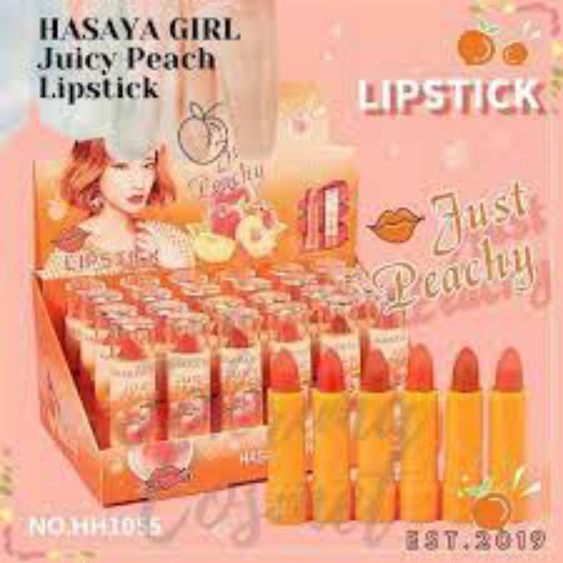 [LUSINAN] HASAYA GIRL JUICY PEACH LIPSTICK