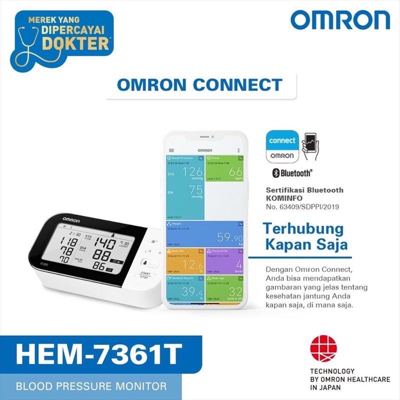 OMRON HEM 7361T  Tensimeter Digital