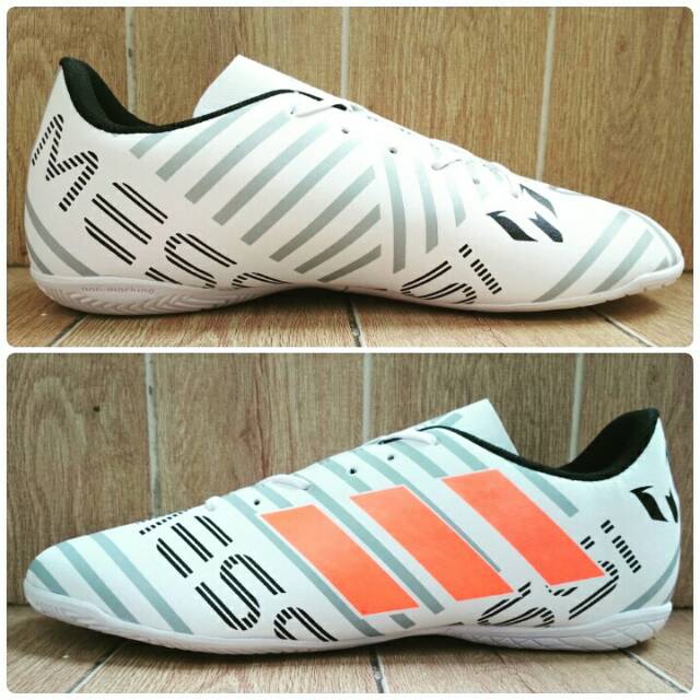 (BONUS KAOS KAKI + DEKER) Sepatu Futsal Adidas Messi Nemeziz GRADE ORI